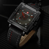 2016 Nieuwe Luxe Merk Mannen Sport Horloges mannen Quartz Analoog Datum Klok Man Army Casual Lederen Polshorloge Relogios masculino