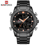 NAVIFORCE Top Luxe Merk Mannen Horloge Nieuwe Sport Fashion Quartz Horloge Waterdicht Rvs Mannen Kijken Relogio Masculino