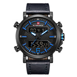 2019 NAVIFORCE Nieuwe mannen Mode Sport Horloge Mannen Lederen Waterdichte Quartz Horloges Mannelijke Datum LED Analoge Klok Relogio Masculino