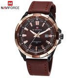 2019 Nieuwe Mode Mannen Militaire Sport Horloges heren Quartz Auto Datum Klok Top Brand Luxe Man Lederen Band Casual polshorloge