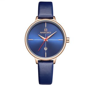 Top Brand NAVIFORCE Luxe Vrouwen Horloge Waterdicht Lederen Horloge Vrouwen Fashion Casual Horloge Vrouwelijke Klok Relogio Feminino