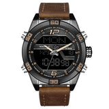 Nieuwe NAVIFORCE Top Merk Mannen Militaire Sport Horloges mannen Waterdichte Quartz Horloge Mannelijke Lederen Datum Klok Relogio Masculino