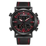 2019 NAVIFORCE Nieuwe mannen Mode Sport Horloge Mannen Lederen Waterdichte Quartz Horloges Mannelijke Datum LED Analoge Klok Relogio Masculino