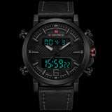 2019 NAVIFORCE Nieuwe mannen Mode Sport Horloge Mannen Lederen Waterdichte Quartz Horloges Mannelijke Datum LED Analoge Klok Relogio Masculino