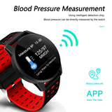 Hartslagmeter Slimme Horloge Mannen Bloeddruk Waterdicht Activiteit Fitness tracker Sport Smartwatch Android ios voor vrouwen