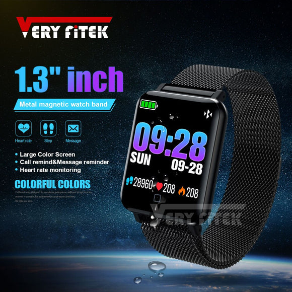 VERYFiTEK M19 Smart Horloge Bloeddruk Hartslagmeter Vrouwen Mannen Klok Sport Fitness Tracker Smartwatch Voor Android IOS