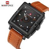 2016 Nieuwe Luxe Merk  NAVIFORCE Mannen Sport Horloges mannen Quartz Analoog Datum Klok Man Army Casual Lederen Polshorloge Relogios masculino