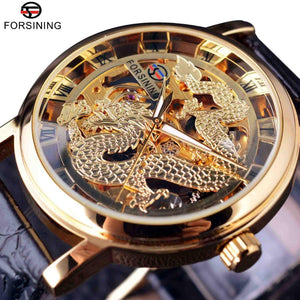 Forsining Chinese Stijl Ontwerp Mannen Horloge Top Merk Luxe Skelet Gent Mannelijke Sport Mechanische Mannelijke Klok Relogio Masculino