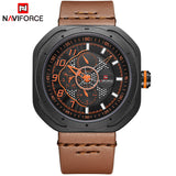 2018 Top Merk Luxe NAVIFORCE Horloge Mannen Mode Sport Quartz Horloges mannen Lederen Waterdichte Hand Klok Relogio Masculino