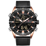 NAVIFORCE Horloge Mannen Mode Toevallige Sport Horloges mannen Militaire Waterdicht Quartz Horloge Mannelijke LED Klok Relogio Masculino