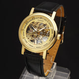 Winnaar Klassieke Lichtgevende Golden Skeleton Case Mannen Horloges Topmerk Luxe Mechanische Horloge Erkek Saat Klok Hombre Montre Homme