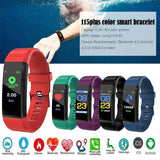 Rovtop Waterdichte Smart Armband Horloge Polsbandje 115 Plus Bloeddruk Monitoring Hartslagmeter Smart Fitness Band