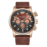 Top  NAVIFORCE Mannen Horloges Lederen Sport Horloges Quartz heren Horloge Mannelijke Datum Waterdicht Klok Relogio Masculino