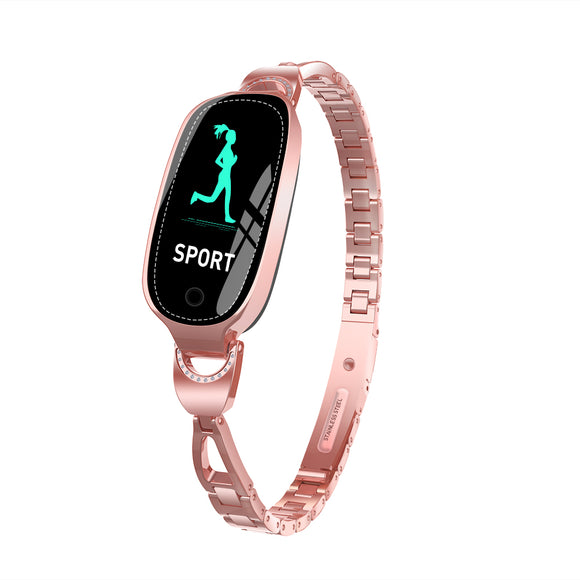 F18S Smart Horloge Lady Armband Bloeddruk Hartslag Monitoring Fitness Tracker IP68 Waterdichte Slimme Band voor Android IOS