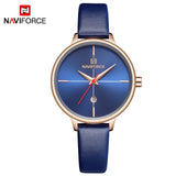 Top Brand NAVIFORCE Vrouwen Luxe Horloges Casual Lederen Waterdichte vrouwen Horloges Nieuwe Fashion Design Klok Relogio Feminino