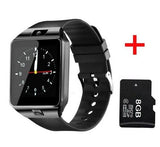 ABAY SmartWatch DZ09 Smart Horloge Ondersteuning Bluetooth SIM TF Card Passometer Met Batterij Horloges Voor Andriod Telefoon PK Y1 Q18