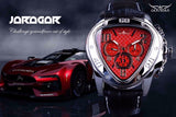 Jaragar 2016 Sport Racing Serie Rode Mode Dial Lederen Band Mens Mannelijke Horloges Topmerk Luxe Automatische Horloge