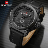 NAVIFORCE Luxe Merk Mannen Militaire Horloges mannen Quartz Datum Klok mLeather Waterdicht Sporthorloge Relogio Masculino