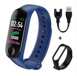 M3plus Smart Polsbandje Slimme Armband met Vervanging Bandjes Smart Band Hartslag Activiteit Fitness Tracker Smart Horloge M3 Pro