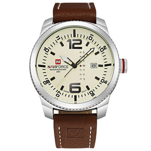 2019 NIEUWE Luxe Merk NAVIFORCE Mannen Sport Horloges mannen Quartz Klok Man Militaire Lederen Polshorloge Relogio Masculino