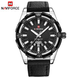 NAVIFORCE Mannen Horloges Top Merk Luxe Lederen Quartz Horloge mannen Datum Sport Pols Horloges Mannelijke Analoge Klok Relogio Masculino