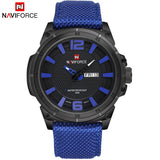 NAVIFORCE Mannen Militaire Quartz Horloges Mens Sport Waterdichte Horloges Mannelijke Nylon Strap Datum Analoge Klok Relogio Masculino