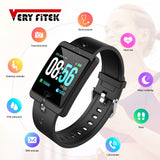 VERYFiTEK Y13 Smart Horloge Bloeddruk Hartslagmeter IP68 Fitness Armband Horloge Mannen Vrouwen Smartwatch voor IOS Android