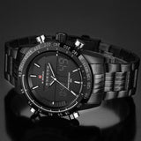 2017 Nieuwe Mode Mannen Horloges Luxe Merk mannen Quartz Analoge LED Klok Man Sport Militaire Polshorloge Relogio Masculino