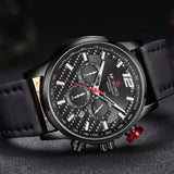 ARMIFORCE Brand Mannen Horloges Lederen Sport Horloges Quartz heren Horloge Mannelijke Datum Waterdicht Klok Relogio Masculino