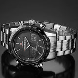 NAVIFORCE Luxe merk Volledige Steel Horloge Mannen Sport Militaire Horloges heren Quartz Analoge LED Polshorloge relogio masculino