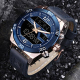 Nieuwe NAVIFORCE Top Merk Mannen Militaire Sport Horloges mannen Waterdichte Quartz Horloge Mannelijke Lederen Datum Klok Relogio Masculino