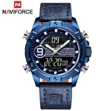 NAVIFORCE Heren Horloges Top Luxe Merk Mannen Mode Toevallige Quartz LED Digitale Horloge Man Militaire Waterdichte Sport Klok