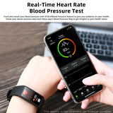 IP68 Waterdichte Smart Armband Band Met Hartslagmeter ECG Bloeddruk Fitness Tracker Wrisatband Smart Horloge