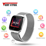 VERYFiTEK L18 Business Metalen Band Smart Horloge Bloeddruk Hartslagmeter Fitness Trakcer Mannen Vrouwen Smartwatch Dropship