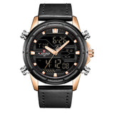 NAVIFORCE Luxe Merk mannen Militaire Sport Horloge Mannen Mode Leger Quartz Horloges Mannelijke Rvs LED Analoge Digitale Klok