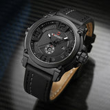 Heren Horloges NAVIFORCE Top Luxe Merk Mannen Lederen Analoge Quartz Datum Klok Man Waterdichte Sport Militaire Polshorloge