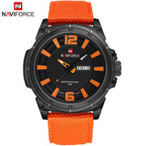 NAVIFORCE Luxe Merk Mannen Quartz Polshorloge mannen Nylon Militaire Sport Horloges Mannelijke Waterdicht Datum Klok Relogio Masculino