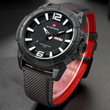 NAVIFORCE Mannen Militaire Quartz Horloges Mens Sport Waterdichte Horloges Mannelijke Nylon Strap Datum Analoge Klok Relogio Masculino