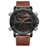 NAVIFORCE Mannen Horloges Top Luxe Merk mannen Lederen Waterdichte Quartz Horloge Man Militaire Sport Polshorloge Relogio Masculino