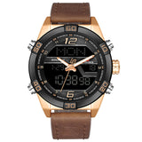 Nieuwe NAVIFORCE Top Merk Mannen Militaire Sport Horloges mannen Waterdichte Quartz Horloge Mannelijke Lederen Datum Klok Relogio Masculino