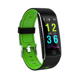 Groene Sport Mode F10 Armband Ondersteuning Hartslag Bloed Zuurstof Bloeddruk Sleep Monitor Calorie Burn Android en IOS (Green)