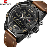 Mannen Horloge NAVIFORCE Nieuwe Luxe Fashion Quartz Horloges Heren Lederen Waterdicht Datum Week Analoge Klok Relogio Masculino