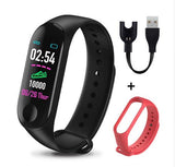 Rovtop M3 Plus Smart Polsbandje Hartslagmeter Smart Armband Horloge FitnessTracker Smart Band Met een vervanging Bandjes