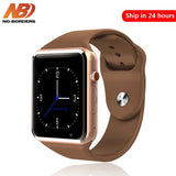 Drop verzending A1 Horloge Bluetooth Smart Horloge Sport Stappenteller Met SIM Camera Smartwatch voor Android iPhone PK iwo8 horloge