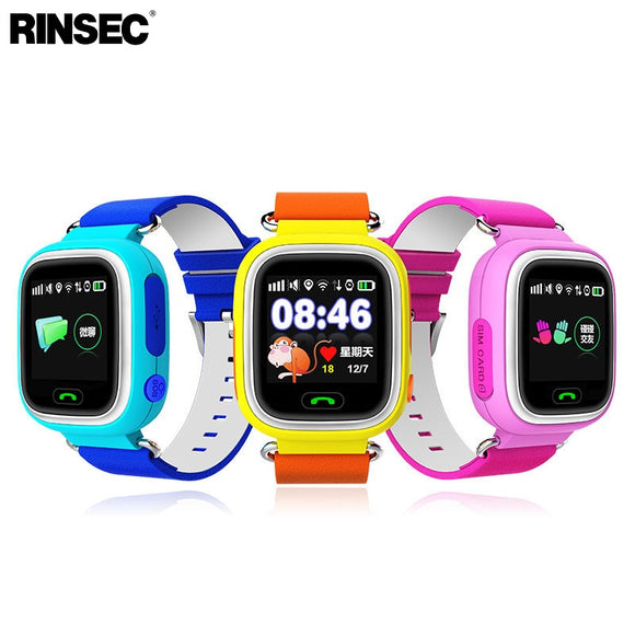 Rinsec Q90 GPS WIFI Kind Slimme Horloge anti-verloren Veiligheid Leuke Kid Horloge SOS Oproep Locatie Herinnering voor iPhone android