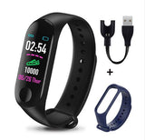 Rovtop M3 Plus Smart Polsbandje Hartslagmeter Smart Armband Horloge FitnessTracker Smart Band Met een vervanging Bandjes