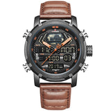 Heren Horloges Top Luxe Merk NAVIFORCE Mode Digitale Klok Mannen Quartz Sport Horloge Man Lederen Militaire Waterdicht Horloge