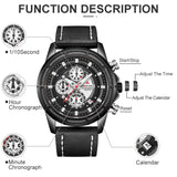 ARMIFORCE Top Merk Luxe Heren Horloges Quartz Militaire Mannen Lederen Sport Horloges Zakelijke mannen Horloge Waterdicht Klok