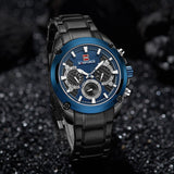 NAVIFORCE Nieuwe heren Horloge Luxe Merk Mode Sport Quartz Horloges Mannelijke Rvs Waterdichte Datum 24 Uur Display Klok