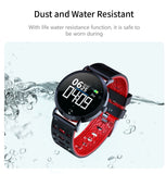 CV08C Smart Horloge IP67 Waterdicht Hartslag Bloeddruk Monitoring Fitness Tracker Bluetooth smartWatches Voor Android IOS Q8